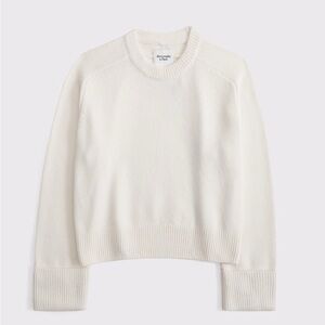 Abercrombie & Fitch Madeline Cream Crew Neck Sweater